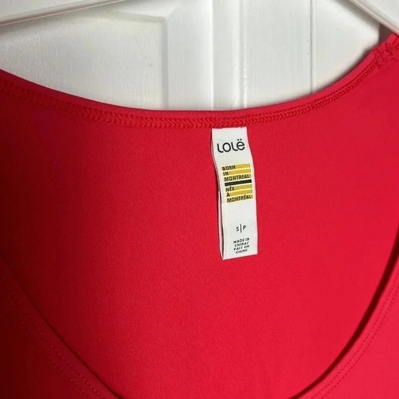 NWT LOLE CARDIO scoop neck sport top bright pink with mesh tee shirt - Picture 6 of 12